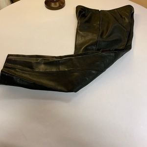 Hugo Buscati petite leather pants